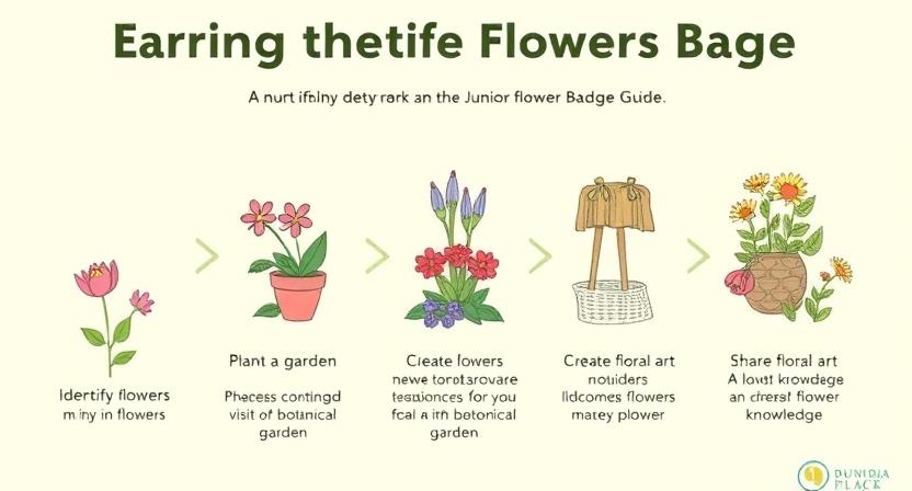 junior flowers badge requirements