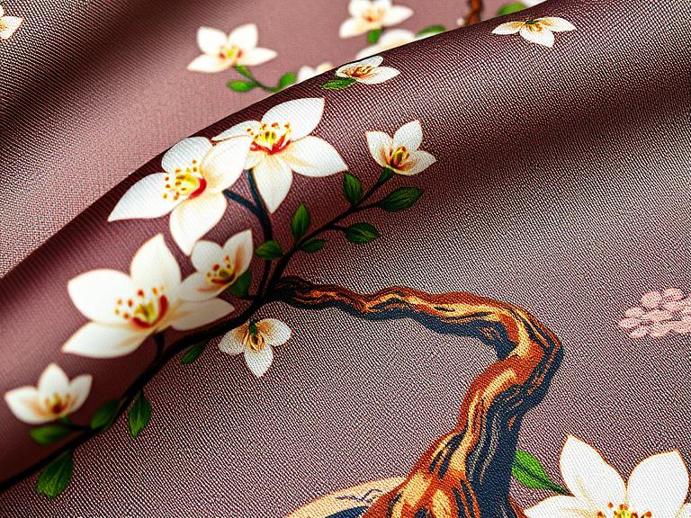 Bonsai with White Flowers