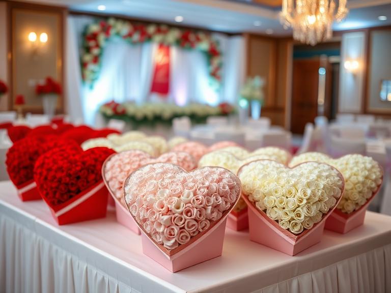 Heart Boxes for Flowers Wholesale